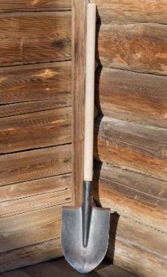 Черенок для лопат, диаметр 40 мм, длина 120 см, деревянный, СН000425
